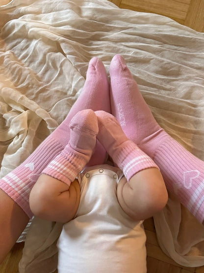 AURYN -  Herzen - Socken rosa - Partnerlooksocken MINI &amp; ME