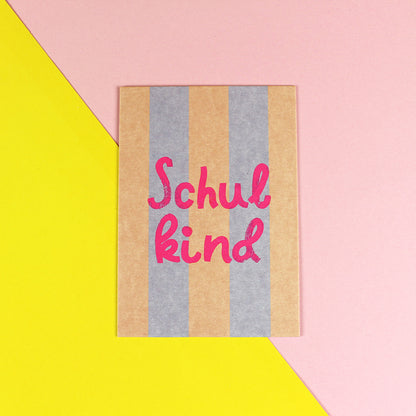 Ava &amp; Yves - Postkarte Schulkind