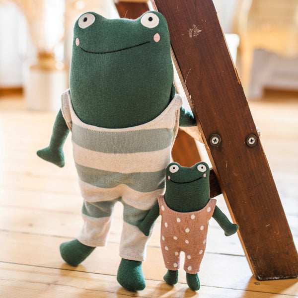 Ava &amp; Yves - Kuscheltier Frosch „Janne“ mit Baby