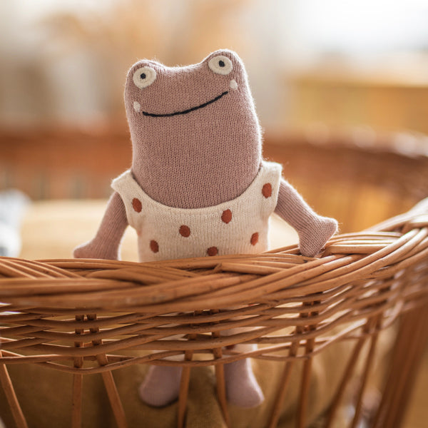 Ava &amp; Yves - Babyrassel Baumwolle (bio) Frosch