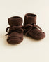 Hvid - Babyschuhe aus feiner Merinowolle braun - AURYN Shop