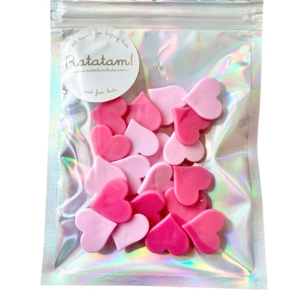 Ratatam - Reflektoren - Herzen für Fahrradräder rosa