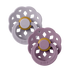 Bibs - Baby Schnuller 2-. er Set Naturkautschuk lila & flieder - Boheme
