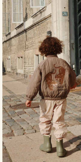 Konges Slojd - Juno Kinder Bomberjacke Tiger braun