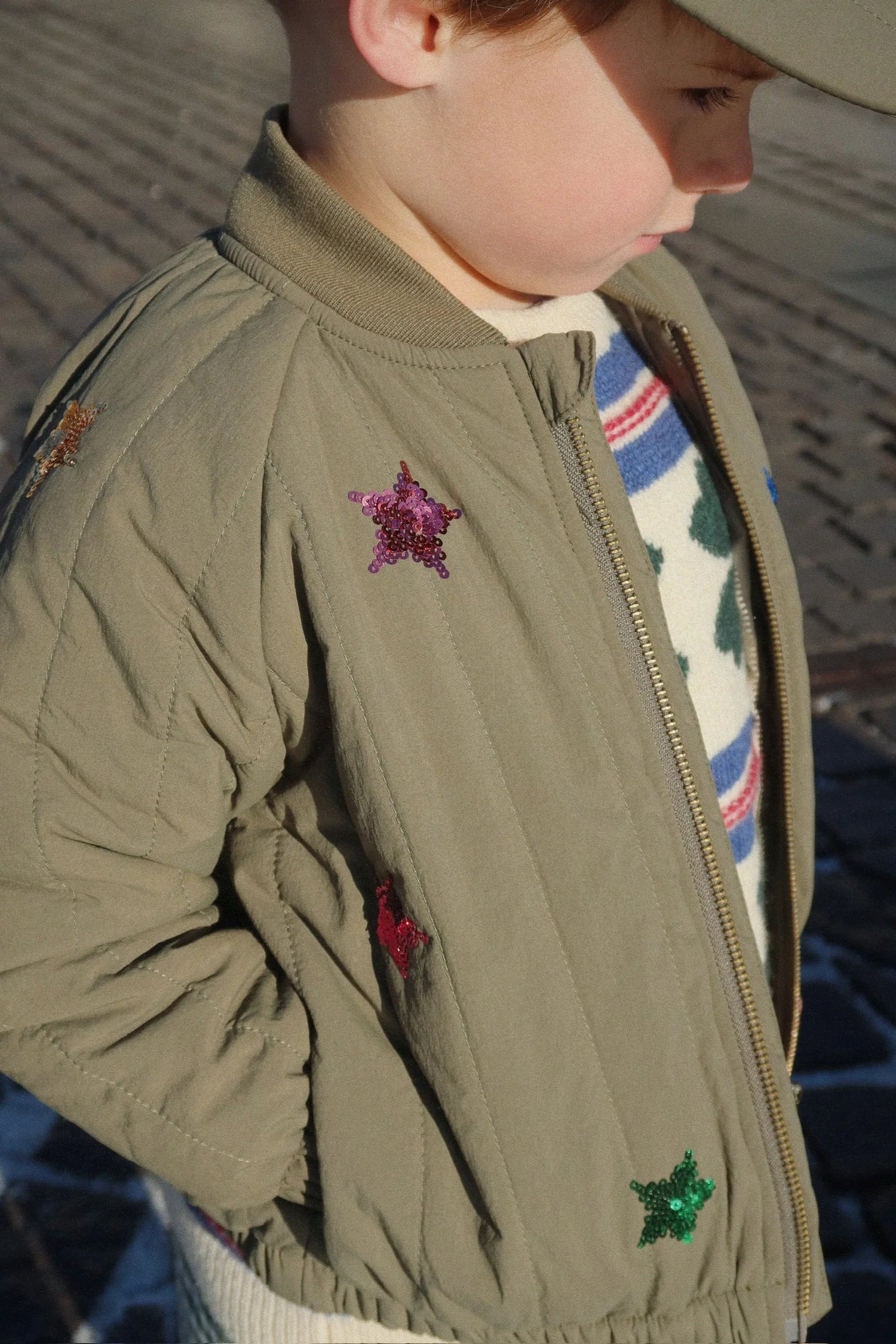 Konges Slojd - Kinder Bomberjacke Juno mit Pailletten Sterne