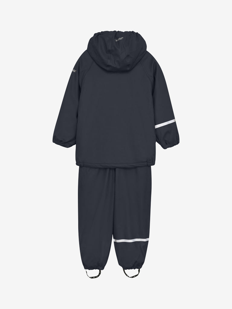 Celavi - Regenkombi 2- teilig gefüttert dunkelblau