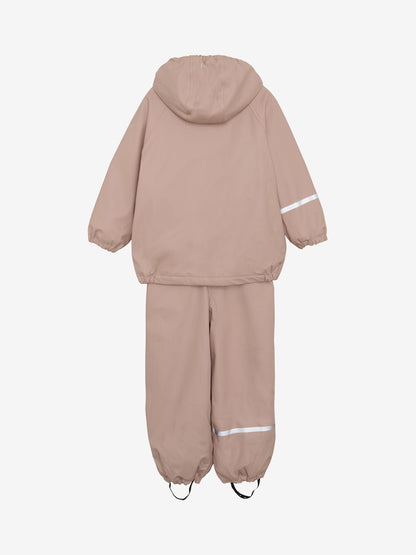 Celavi - Regenkombi 2- teilig gefüttert rosa, Regenkleidung Kinder
