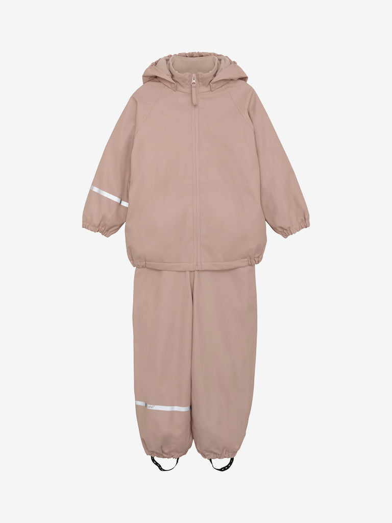Celavi - Regenkombi 2- teilig gefüttert rosa, Regenkleidung Kinder