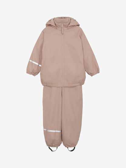 Celavi - Regenkombi 2- teilig gefüttert rosa, Regenkleidung Kinder