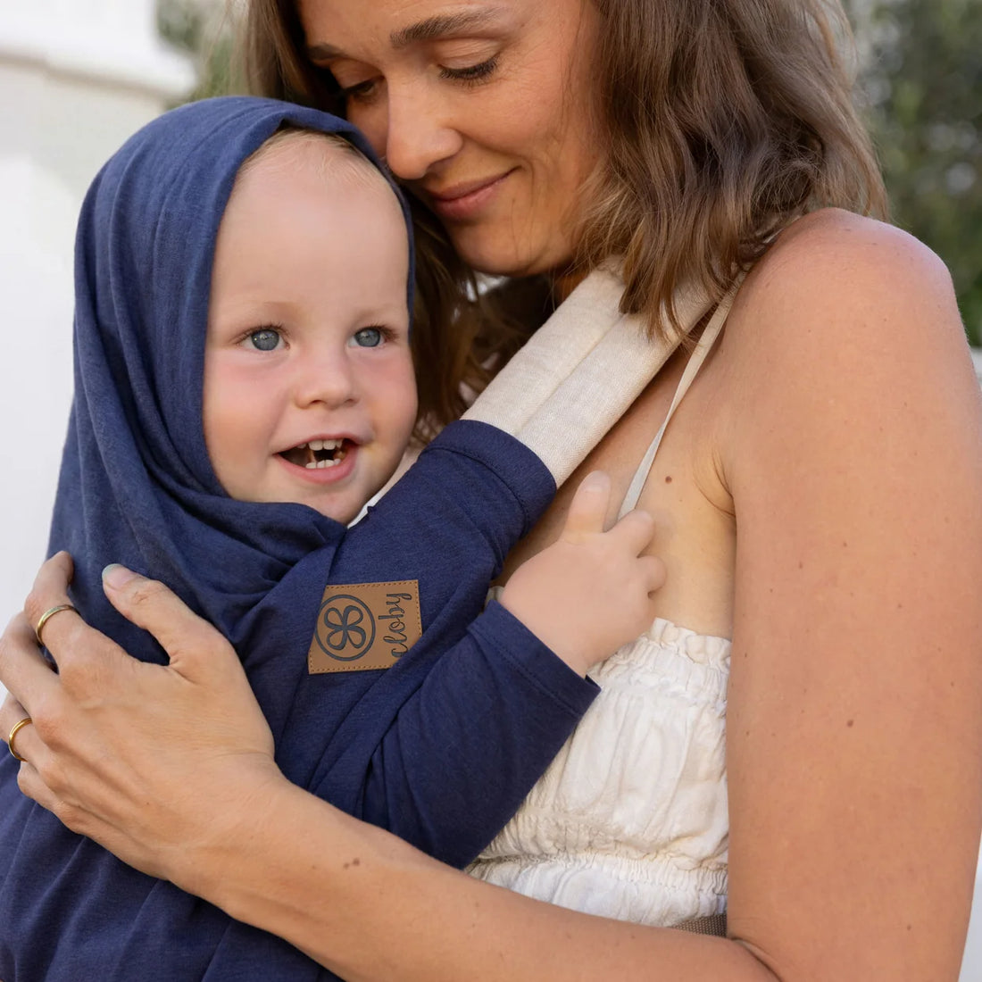 Cloby - Babydecke/ Sonnenschutz mit UV-Schutz 50 dunkelblau