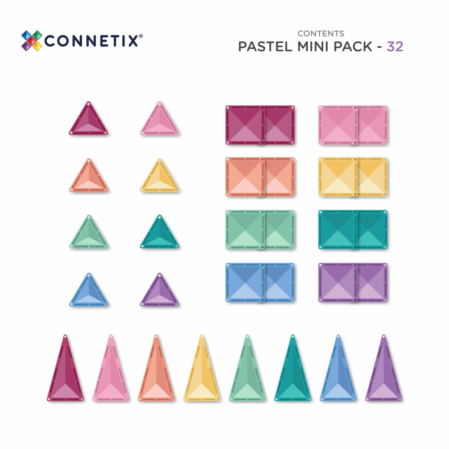 Connetix- Magnetbausteine Dino 32 Teile