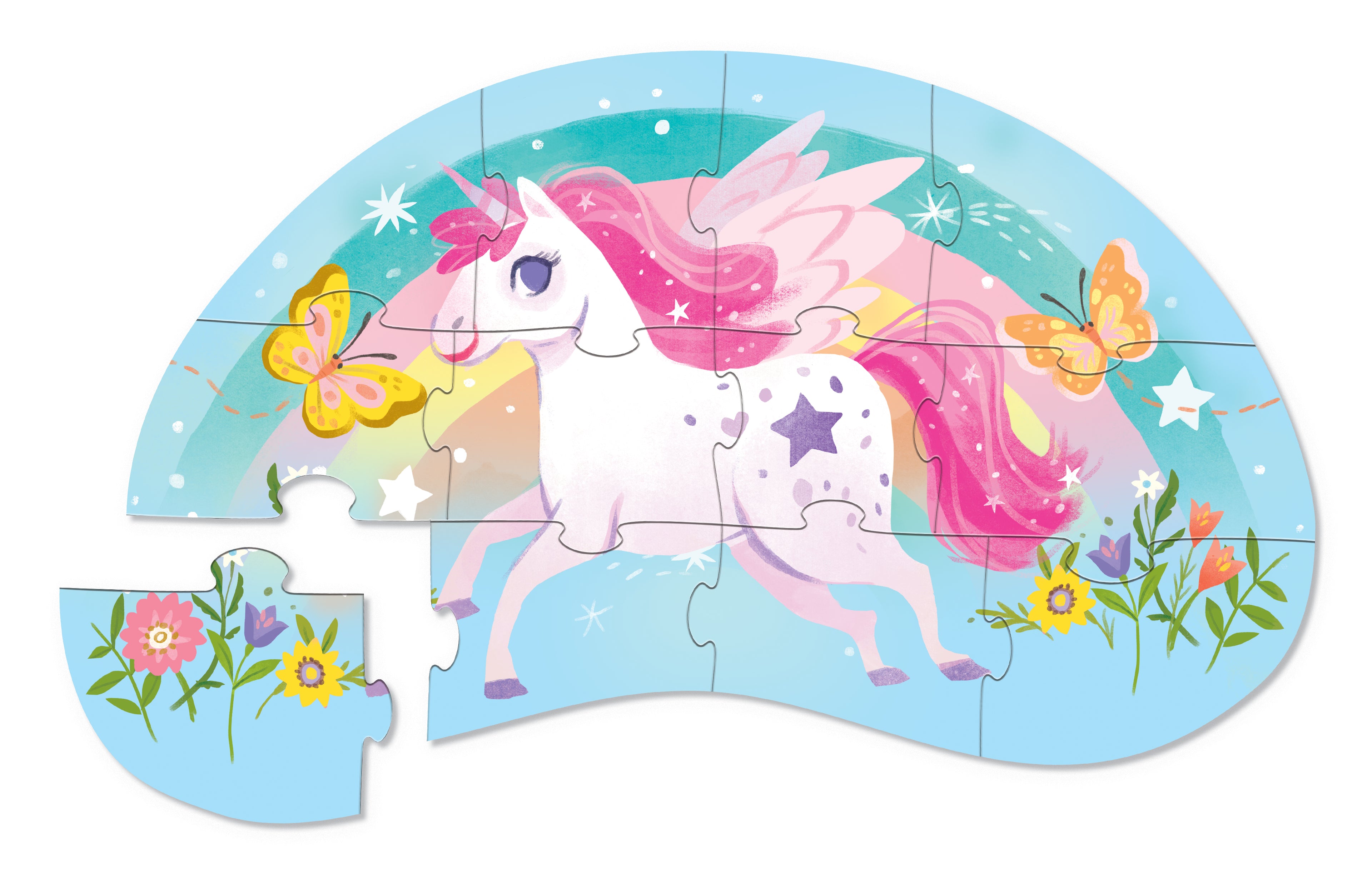 Crocodile Creek - Kinder Puzzle Einhorn 12 Teile