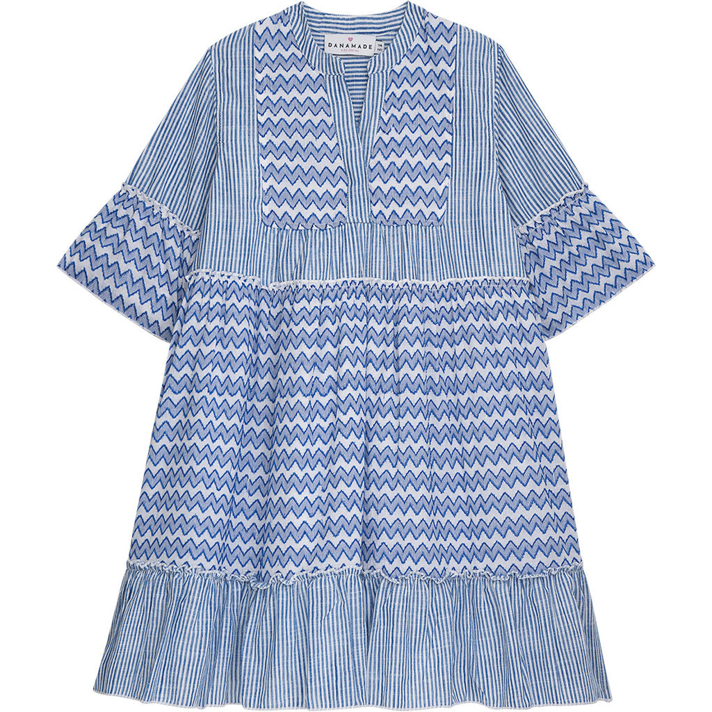 Danamade - Kinder Sommerkleid "Druna" Bohemian blau MINI &amp; ME