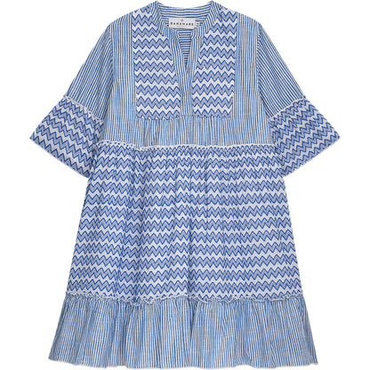 Danamade - Kinder Sommerkleid "Druna" Bohemian blau MINI &amp; ME