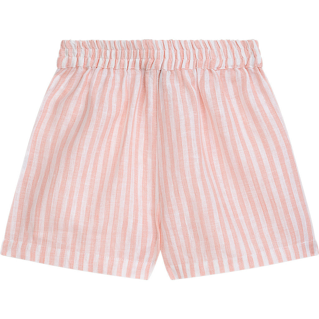 Danamade - Damen Leinenshorts "Dstella" Streifen rosa weiß MINI &amp; ME