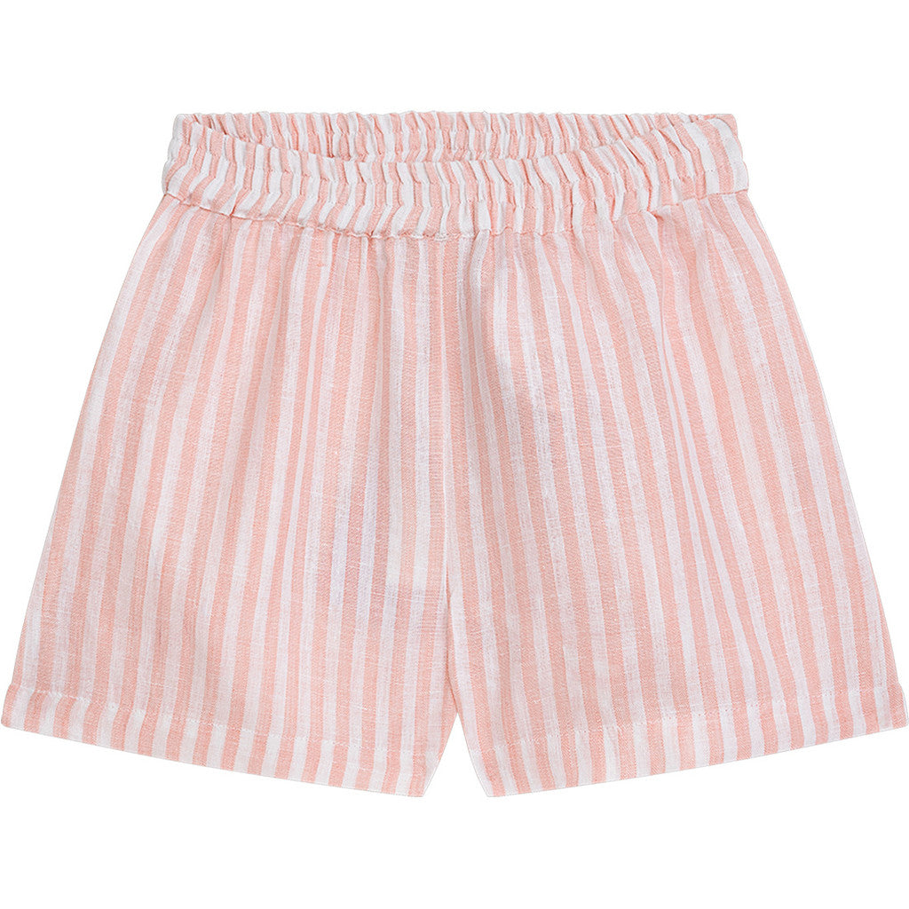 Danamade - Damen Leinenshorts "Dstella" Streifen rosa weiß MINI &amp; ME