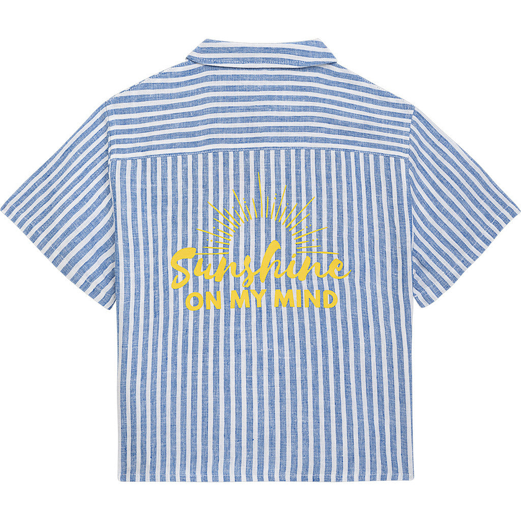 Danamade - Kinder Leinenbluse "Dnoa" blau weiß MINI &amp; ME