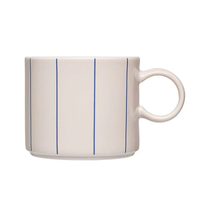 Design Letters - Jumbo Tasse aus Porzellan mit Streifen