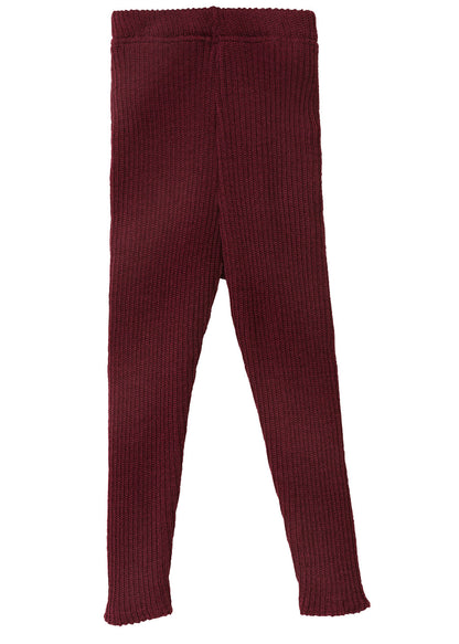Disana - Baby Strickleggings Wolle Weinrot