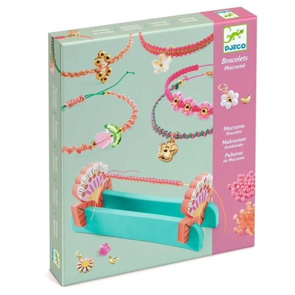 Djeco - Schmuck Basteln: Macrame Rosa