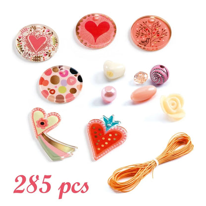 Djeco - Kinder Schmuck-Set Perlen Phantasie