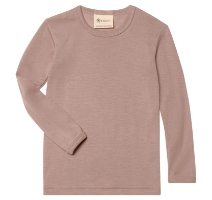 Engel - Kinder Langarmshirt Wolle/ Seide rosa