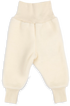Engel - Baby Hose Wolle mit Nabelbund natur