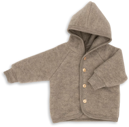 Engel - Baby Wollfleecejacke Merinowolle beige