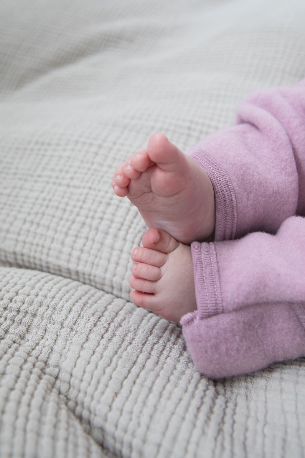Engel - Baby Zip Overall Wollfleece mit Kapuze rosa