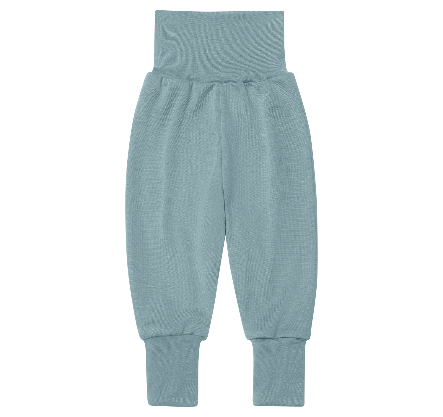 Engel - Baby Hose Wolle/Seide mit Nabelbund blau