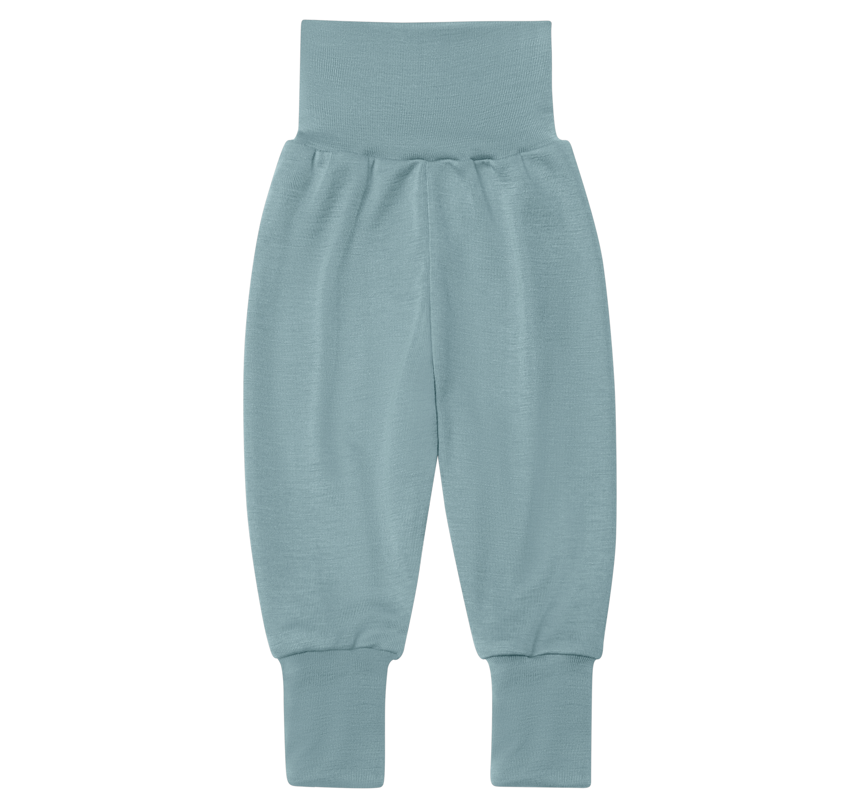 Engel - Baby Hose Wolle/Seide mit Nabelbund blau
