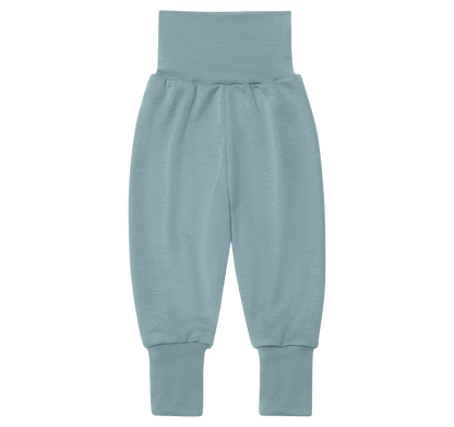Engel - Baby Hose Wolle/Seide mit Nabelbund blau