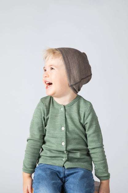 Engel - Baby Mütze Wolle/Seide beige