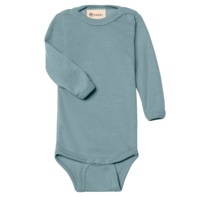 Engel - Baby Body Wolle/ Seide blau