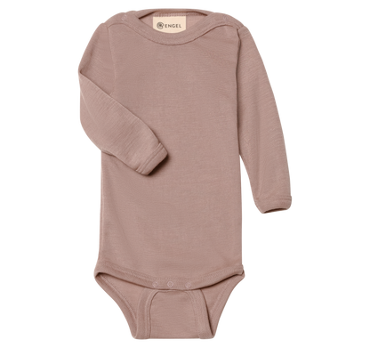 Engel - Baby Body Wolle/ Seide rosa