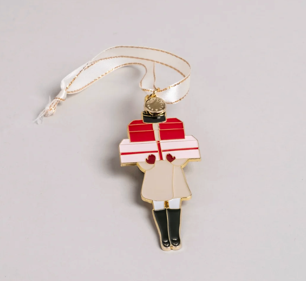 Eulenschnitt - Baumschmuck Weihnachtsmädchen