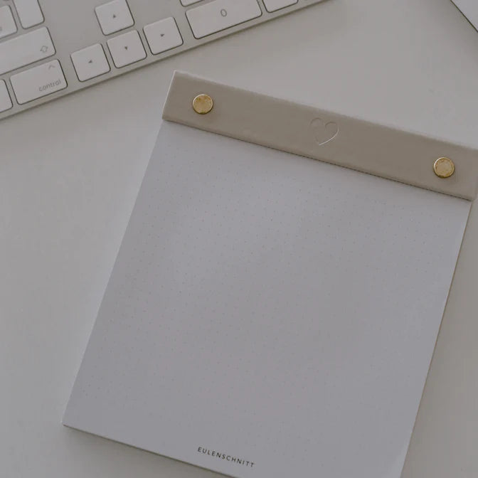 Eulenschnitt - Notizblock Herz