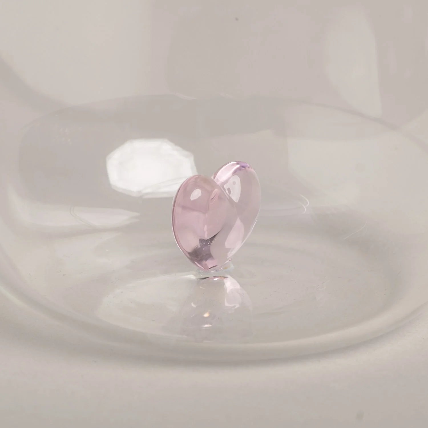 Eulenschnitt - Trinkglas 3D Herzform