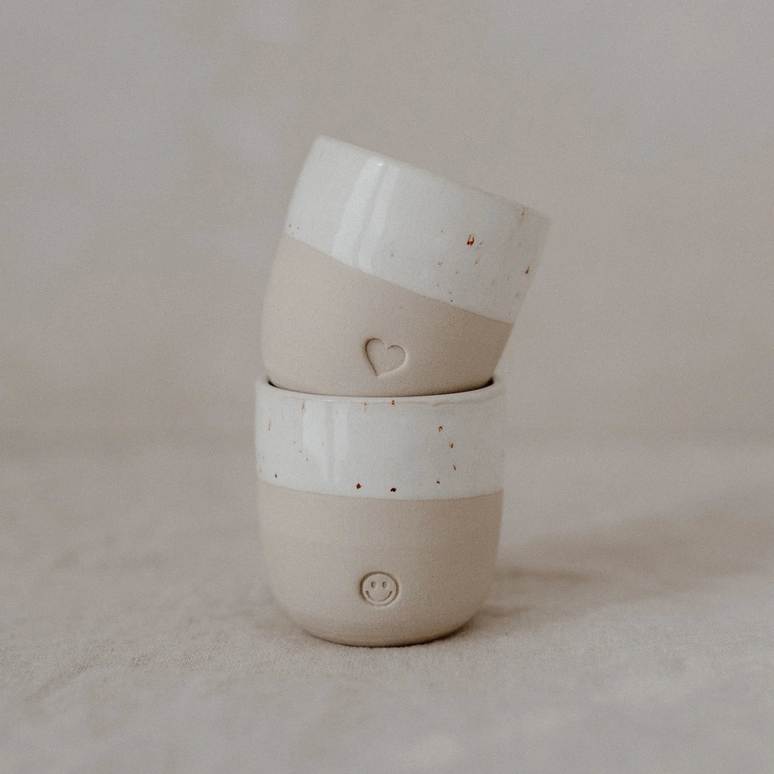 Eulenschnitt - handgemachter Espresso Becher Herz