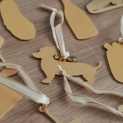 Eulenschnitt - Baumschmuck Weihnachtsdackel