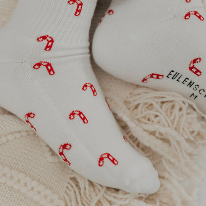 Eulenschnitt - Damen Socken Zuckerstangen
