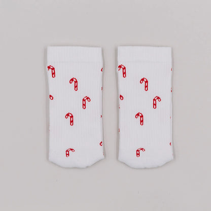Eulenschnitt - Damen Socken Zuckerstangen