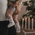 Eulenschnitt - Baby Socken Zuckerstangen MINI & ME