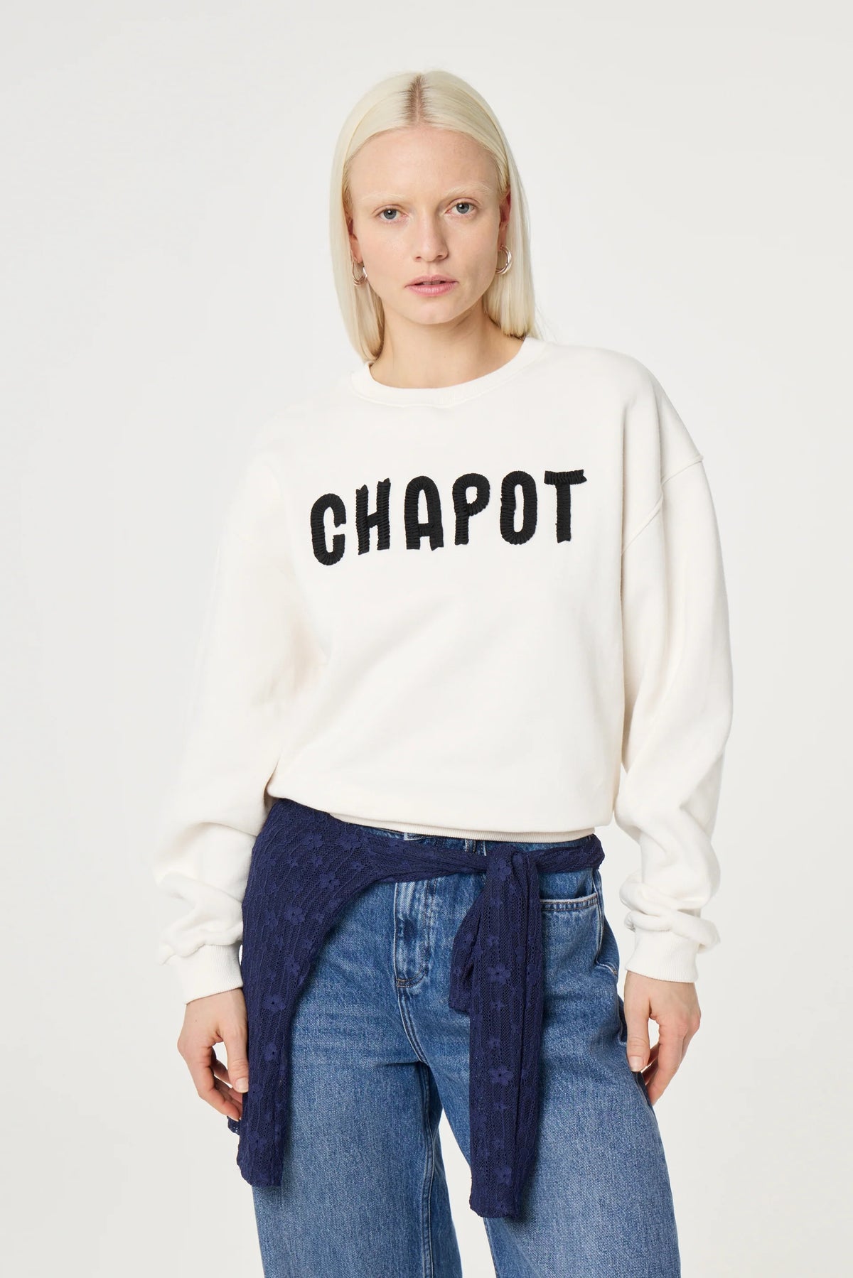 FABIENNE CHAPOT - Damen Sweater Terry weis "CHAPOT"