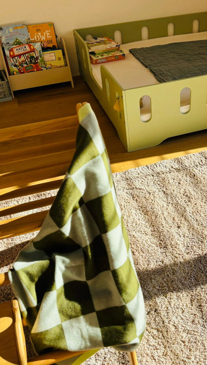Finding Dodo - Babydecke Frida Cashmere Karo grün