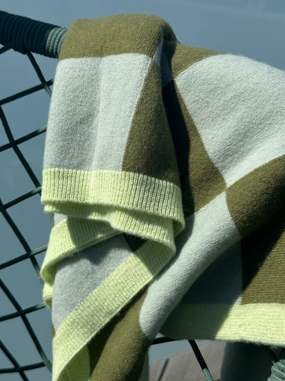 Finding Dodo - Babydecke Frida Cashmere Karo grün