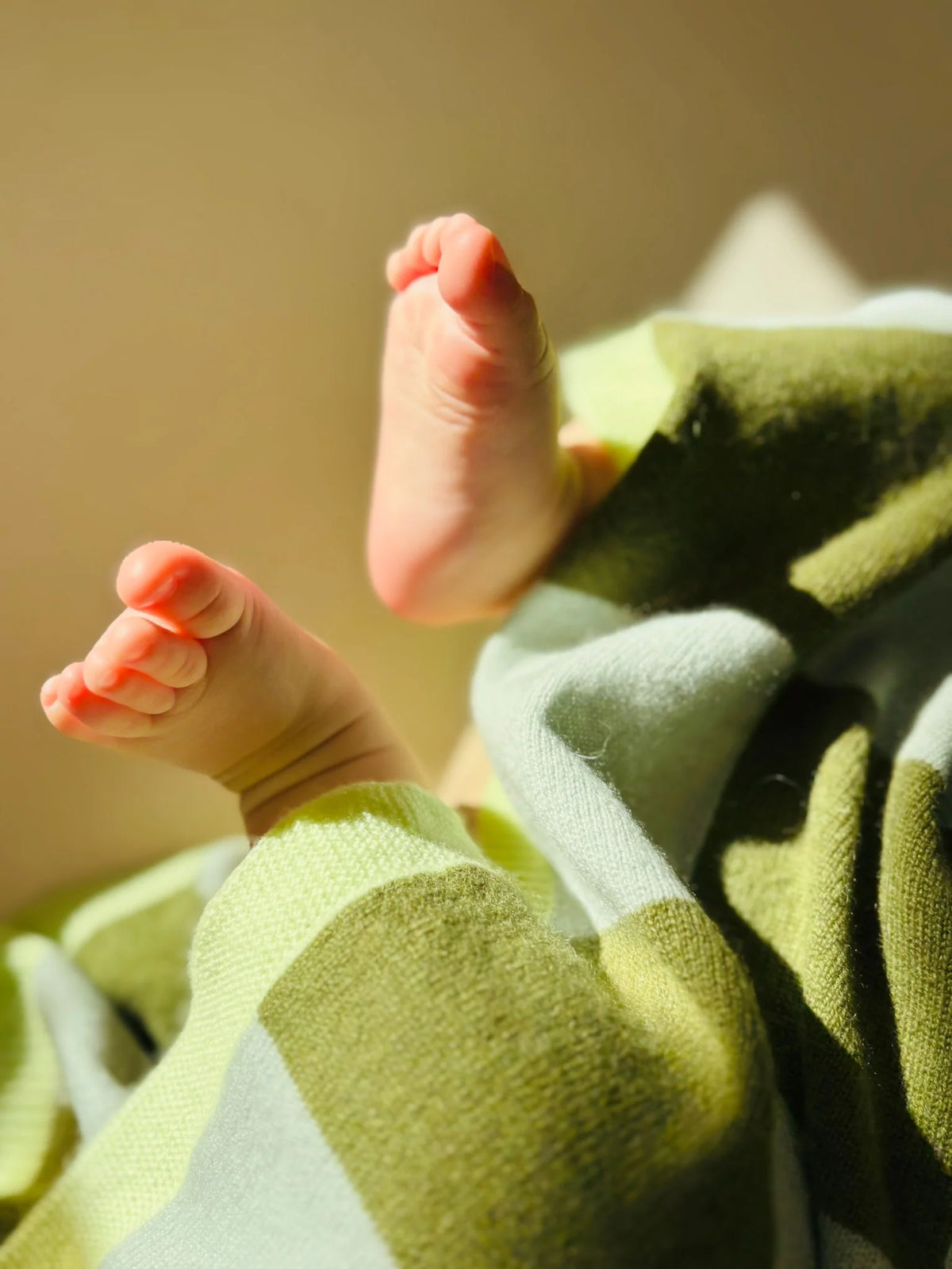 Finding Dodo - Babydecke Frida Cashmere Karo grün