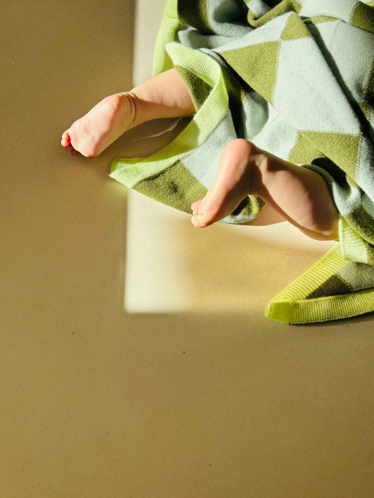 Finding Dodo - Babydecke Frida Cashmere Karo grün