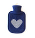 Ginger & Ruby - Wärmeflasche Cashmere Herz blau