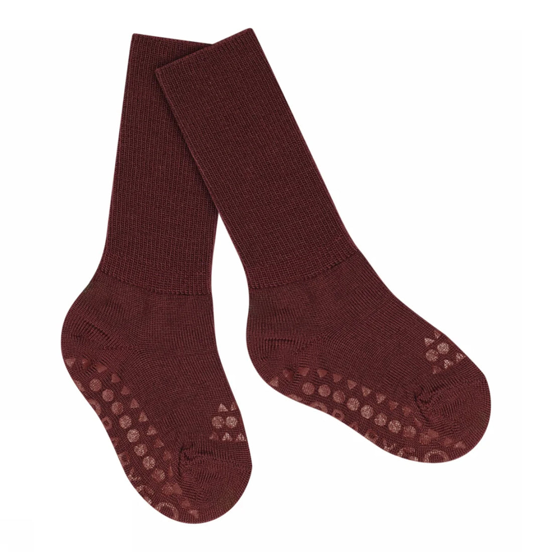 Go Baby Go - Stoppersocken Merinowolle bordeaux